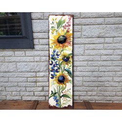 Wildflower Wooden Porch Sign Garden Stake