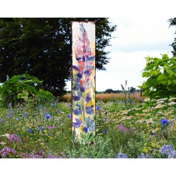 42in Watercolor Lupine Floral Garden Stake