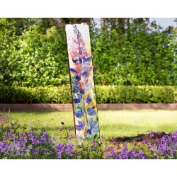 42in Watercolor Lupine Floral Garden Stake