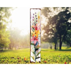 42in Garden Stake Watercolor Decor