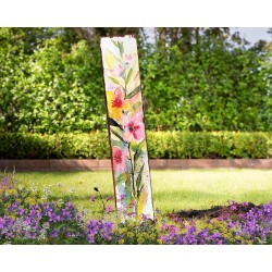 42in Watercolor Floral Decor Garden Stake