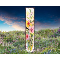 42in Watercolor Floral Decor Garden Stake