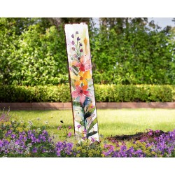 42in Garden Stake Watercolor Decor