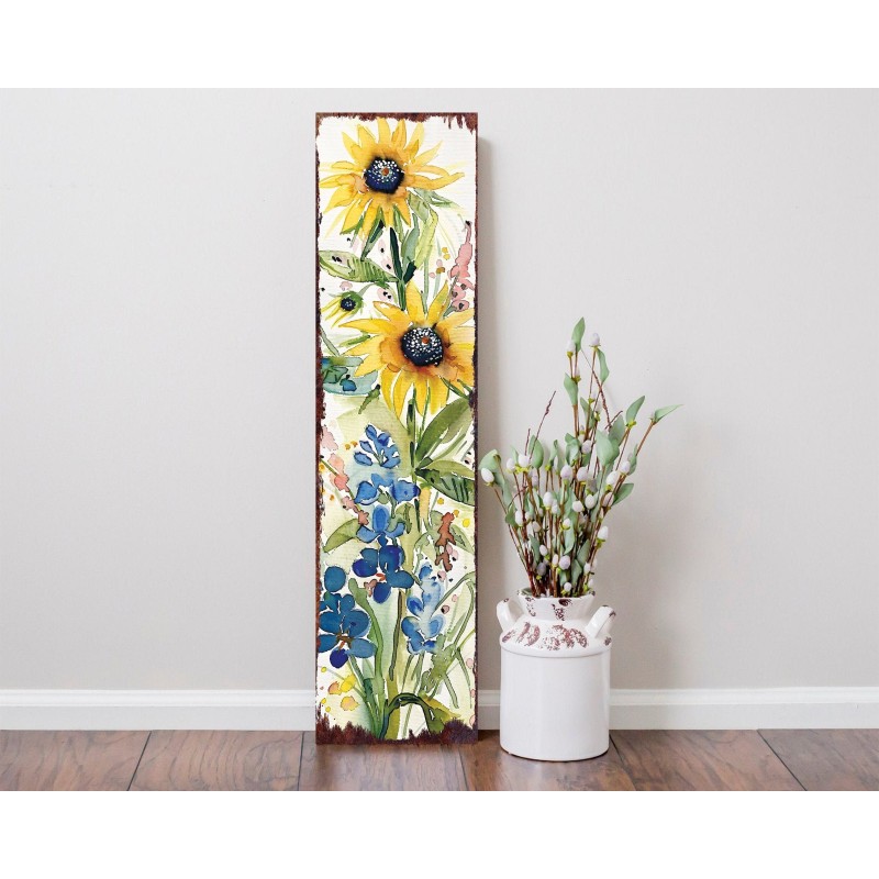 36-Inch Wildflower Wooden Garden Stake