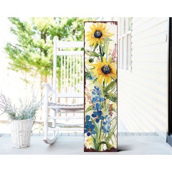 36-Inch Wildflower Wooden Garden Stake