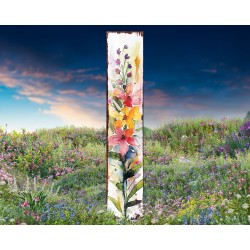 42in Garden Stake Watercolor Decor