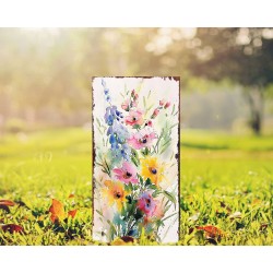 Watercolor Wildflower Garden Stake