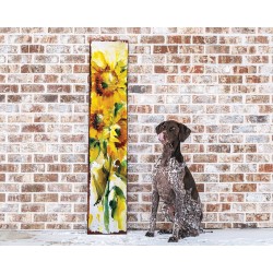 48-inch Sunflower Wooden Garden Stake