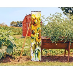 48-inch Sunflower Wooden Garden Stake